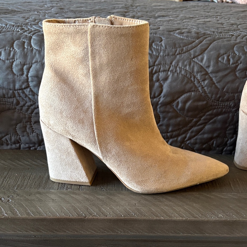 Tan Suede Ankle Boots